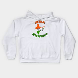 India or Bharat - Akhand All Together Kids Hoodie